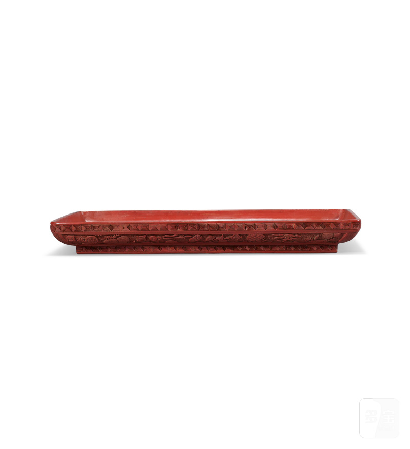 GRANDE BOÎTE RECTANGULAIRE COUVERTE EN LAQUE ROUGE  CHINE, DYNASTIE MING, XVIE SIÈCLE - 图3